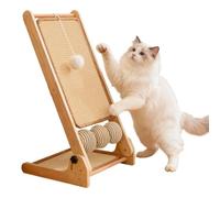 Planche À Gratter Pour Chat - Sisal Vertical 23,62 Pouces | Grattoir Durable En Bois De Pin 1850 G - Grand Tapis À Gratter Pliable En Forme De L Pour Chats, Chatons, Protection Des Meubles, Jouet D'ex