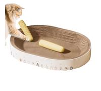 Planche à gratter pour chats - Lit de repos et tapis jouet interactif | Coussin grattoir pour chats - Protection pour le sol, canapé, tapis meubles et enrichissement pour le jeu et la