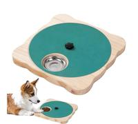 Planche à Gratter pour Chien avec Boîte à Rotative Interactive en Bois | Coussin de Grattage pour Chiot Jouet d'Enrichissement pour Jouer Dressage Sol Balcon Chenil Animalerie