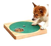 Planche à gratter pour chien avec Distributeur de en Bois Gamelle Lentille | Griffoir pour Chiens Protection des meubles, tapis, canapés, Anti-ennui, Intérieur/Extérieur, pour petits, moyens et gr