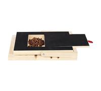 Planche à gratter pour chiens - Bloc de limes en bois - Papier abrasif interchangeable - Design de récompense de friandises - Outil silencieux pour poncer la des pattes - Alternative sans