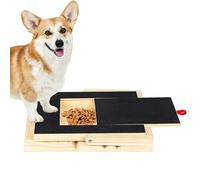 Planche à gratter pour Griffes de Chien - Lime à Ongles en Bois pour Chien - Planche à Ongles pour Chien avec Un tiroir à friandises - pour Chiot Chien Petit Moyen Grand Chat Enfant Coin