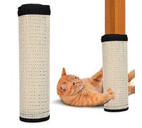 Planche à gratter pour Pieds de Table, Tapis de Protection pour Meubles de canapé, Protection Contre Les Rayures en sisal, Pieds de Table Blancs, Protection de Meubles pour Chats (Blanc)
