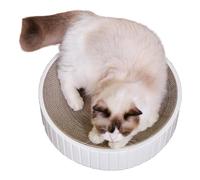 Planche à gratter ronde pour chat - Papier ondulé réversible, grattage lit | de salon, économiseur de meubles durable, design tricolore | Merveilleux accessoire pour animaux de compagnie pour gratter