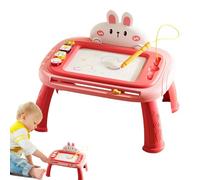 Planche à gribouiller, planche à dessin pour | Tableau de griffonnage magnétique de dessin animé - Jouet de motricité fine avec support de pied de table amovible pour l'extérieur, la maison, l'école e