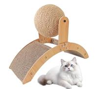 Planche à Griffer Forme de Pont Arche pour Griffer et Limer les Griffes | Arbre à Chat avec Boule Sisal Rotative Pour Appartement Zone Animaux Coin Salon Maison Intérieur