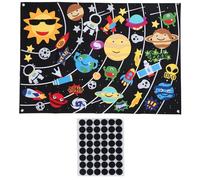 Planche à Histoires en Feutre de l'espace, 45 pièces, 3,5 Pouces, pour raconter des Histoires, système Solaire éducatif, Bricolage, planètes