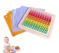 Planche à Jouets en Bois - -Panneau éducatif, Aide à la pratique des Mathématiques, Outil Numérique Pratique, Kit Interactif pour L'apprentissage Précoce | Soutien À L'éducation Pour Les Tout-Petits