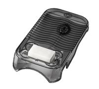 Planche à laver à la main - 17,5 x 35,5 x 5,7 cm - Planche à récurer antidérapante avec porte-savon, lave-linge portable pour sous-vêtements, chemises, chaussettes | Idéal pour la maison