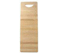 Planche à Laver Domestique en Bambou, Surface Ondulée, 50x17 Cm