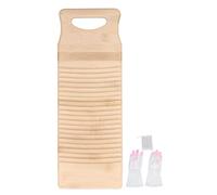Planche à laver, planche à laver en bois pour le lavage des mains, matériau avec trou de suspension, planche à laver épaisse et durable pour le linge, environ 19,7 pouces de long,