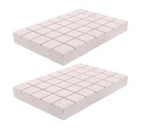 Planche à Limer les Ongles pour Lapin et Hamster en Pierre Volcanique, 2 | Rainures Profondes Multidirectionnelles, Surface Gris Clair, pour Maisons et Petits Appartements