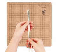 Planche à macramé - Tableau en liège quadrillé pour macramé, planche de projet de bracelet | Projet de fabrication de bracelets, création de macramé et de nœuds