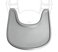 Planche à manger haute compatible avec les chaises Stokke Tripp Trapp Trapp, blanc mat - Table haute non adaptée aux tasses à ventouse, sans bisphénol A. (blanc gris)