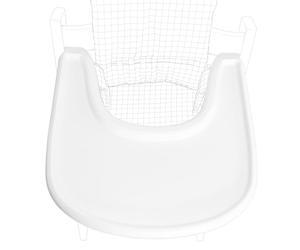Planche à manger haute compatible avec les chaises Stokke Tripp Trapp Trapp, blanc mat - Table haute non adaptée aux tasses à ventouse, sans bisphénol A. (blanc mat)