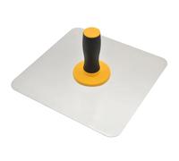 Planche à mortier en acier inoxydable - 30 x 30 cm - Design léger avec prise en main douce - Maçonnerie pour application de ciment