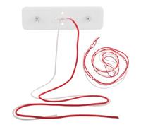 Planche à Nœuds Chirurgicaux Blanche en Plastique, Modèle Barre Modulaire | Cordon Bicolore Inclus, Pratique à Domicile Bureau, Réutilisable pour Résidents et Formateurs