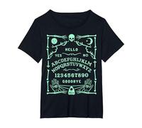 Planche à Ouija T-Shirt, Femme Grandes Tailles, Noir, 3X