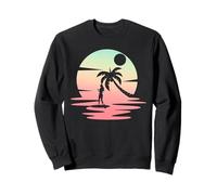 Planche À Pagaie Coucher du Soleil Tropical Palmier Sup Sweatshirt