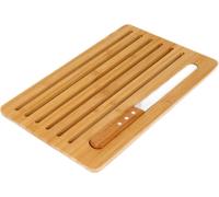 Planche à pain en bambou avec couteau en acier inoxydable - Pratique & Hygiénique