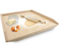 PLANCHE À PÂTISSER Trapézoïdale 51 x 39 cm Planche à pâtisserie en bois Marron Planche à pâtisser