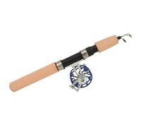 Planche à pêche et Bobine Combo Robe Robuste en Fibre de Verre Durable Poignée Courte 65 cm Section Courte Facile à Utiliser Compact léger pour Le de pêche d'hiver pour Les Hommes