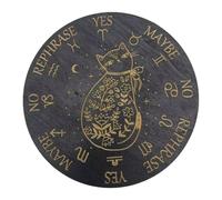 Planche à pendule de divination de radiesthésie - Planche de divination en bois sept étoiles, accessoire métaphysique d' rond | Détail de la décoration spirituelle de la maison, bénéfice de médit