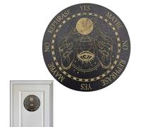 Planche à Pendule en Bois - 25 cm - Disque d'oracle Sept étoiles - Décoration de Message Spirituel - Guide de Divination métaphysique pour la méditation, Le rituel, l', l'énergie, l'art, Le