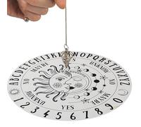 Planche à pendule étoilée - 25 cm - En bois de sorcellerie - Outil de guidage spirituel - Accessoire métaphysique avec affichage | Oracle Board portable de méditation Answering Past Present Future
