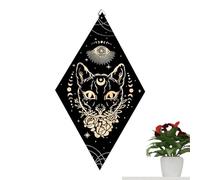 Planche à pendule, planchette en bois, outil de divination mystérieux, décoration d' fantôme, accessoire rituel, planche ésotérique gravée pour méditation, divination, païen