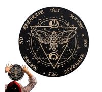 Planche à pendule pour divination - Planche décorative en bois avec lettres et aiguilles pour les messages - Aide à la décision - Jeu de plateau de divination pour débutants, famille et amis