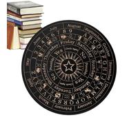 Planche à pendule pour divination - Planche décorative en bois avec lettres et aiguilles pour messages - Décorations fantômes et planche fantôme pour fêtes à thème et réunions