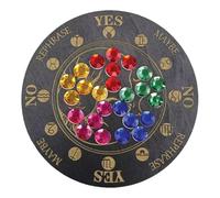 Planche à pendule sept étoiles, table de divination pendule - Table de divination en bois Planche à pendule sept étoiles - Tableau rond pour autel, décoration de maison, chambre d