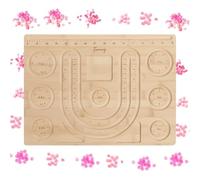 Planche à Perles pour la Création de Bijoux | Plateau de Conception Lisse et Antiravures pour Fournitures Créatives - Plateau à Perles Production Bijoux,pour Adultes Débutantes Passionnées Artisanes e