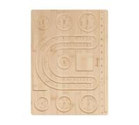 Planche à perles - Taille de bracelet portable précise, plateau lisse pour bijoux, modèle de découpe de mesure, base de disposition professionnelle, fournitures artistiques, tapis de tri pour colliers