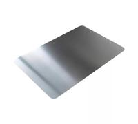 Planche à Pétrir en Acier Inoxydable 304, Planche à Découper Rectangulaire | Utilisation Double Face, Surface Brossée Antidérapante, Tailles et Épaisseurs, pour Cuisson Préparation(1.35mm,55x45cm)
