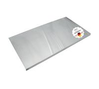 Planche à pétrir en acier inoxydable [90 x 50 cm] - Pour pétrir, découper et pâtisser - Planche de cuisine avec rebord - Planche à pâtisserie - Planche à découper