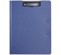 Planche à Pince A4 Horizontale Pliable en Métal et PP Bleue | Support D’écriture Stable, Protection des Feuilles, pour Étudiants et Contrôle D’examen, Documents et Formulaires