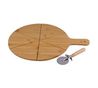 Planche à pizza Ø34 cm avec couteau - Ensemble 2 pièces