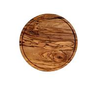 Planche à pizza ronde en bois d'olivier 30 cm