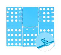 Planche à plier le linge 68 x 57 cm, lot de 3, plieuse à vêtements plieur chemise flip flop, bleu