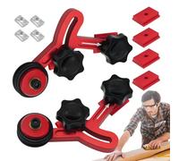 Planche à plumes de scie à table, guide de pressage haute résistance, rouleau de roulement de précision avec pince réglable, accessoire de sécurité pour le travail du bois, outil d'atelier avec base s