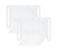 Planche à plumes pour scie à table - Plaque de guidage de sécurité réglable avec rainure biseautée - 160 x 135 x 110 mm - En polypropylène - Compatible avec table (A)