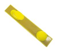 Planche à poncer auto-ponceuse 70 x 390 mm pour polissage manuel - Plateau de ponçage rectangulaire pour bricolage et finition professionnelle bois/métal - Jaune