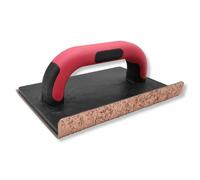 Planche à poncer en carbure de tungstène avec côté coudé et poignée à 2 composants - Grain K36 - Convient pour le ponçage des ouvrages de maçonnerie, etc.