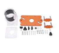 Planche à rabat pour le travail du bois avec couvercle transparent, accessoires pour outils électriques pour machine à rainurer, planche en plastique équilibrée avec vis et