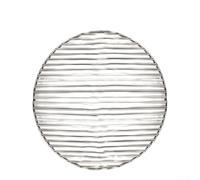 Planche à raviolis ronde de 32,5 cm en polypropylène avec géométrie ondulée pour un soutien fonctionnel de la préparation des aliments