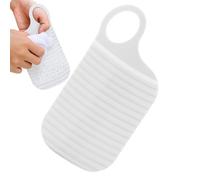 Planche à récurer de voyage - Outil de lavage à la main, brosse à linge en silicone pour tissus, planches à linge nervurées flexibles, laveuse domestique portable avec prise en main confortable