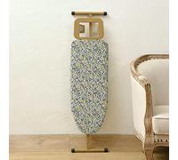 Planche à repasser avec pieds en T réglables, design pliable, repose-fer à vapeur et tampon en coton extra épais pour la maison et le dortoir