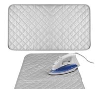Planche à repasser de bureau de 48,3 x 83,8 cm, tapis de repassage pliable, planche à repasser de voyage portable, tapis de repassage de bureau et de lit pour repasser à la vapeur, adapté pour la